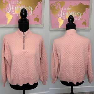 Collusion Pink Diamond Shape Print Sweater (6)